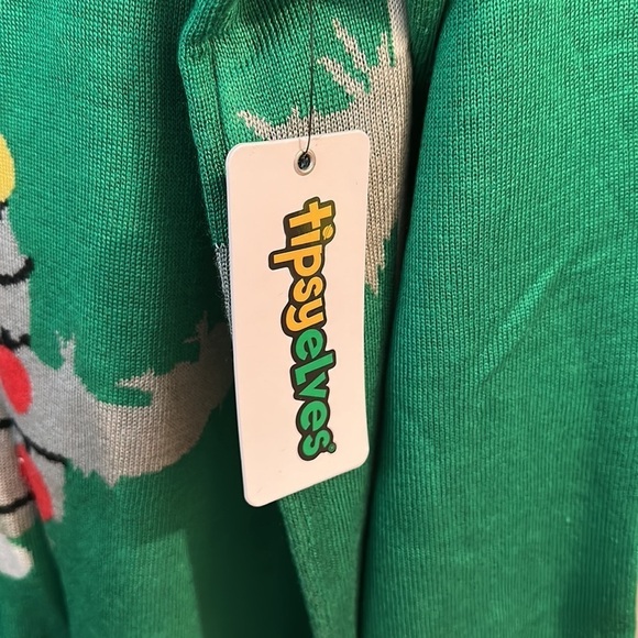 NWT Tipsy Elves Electrocuted Cat Christmas Ugly Sweater - Picture 4 of 8